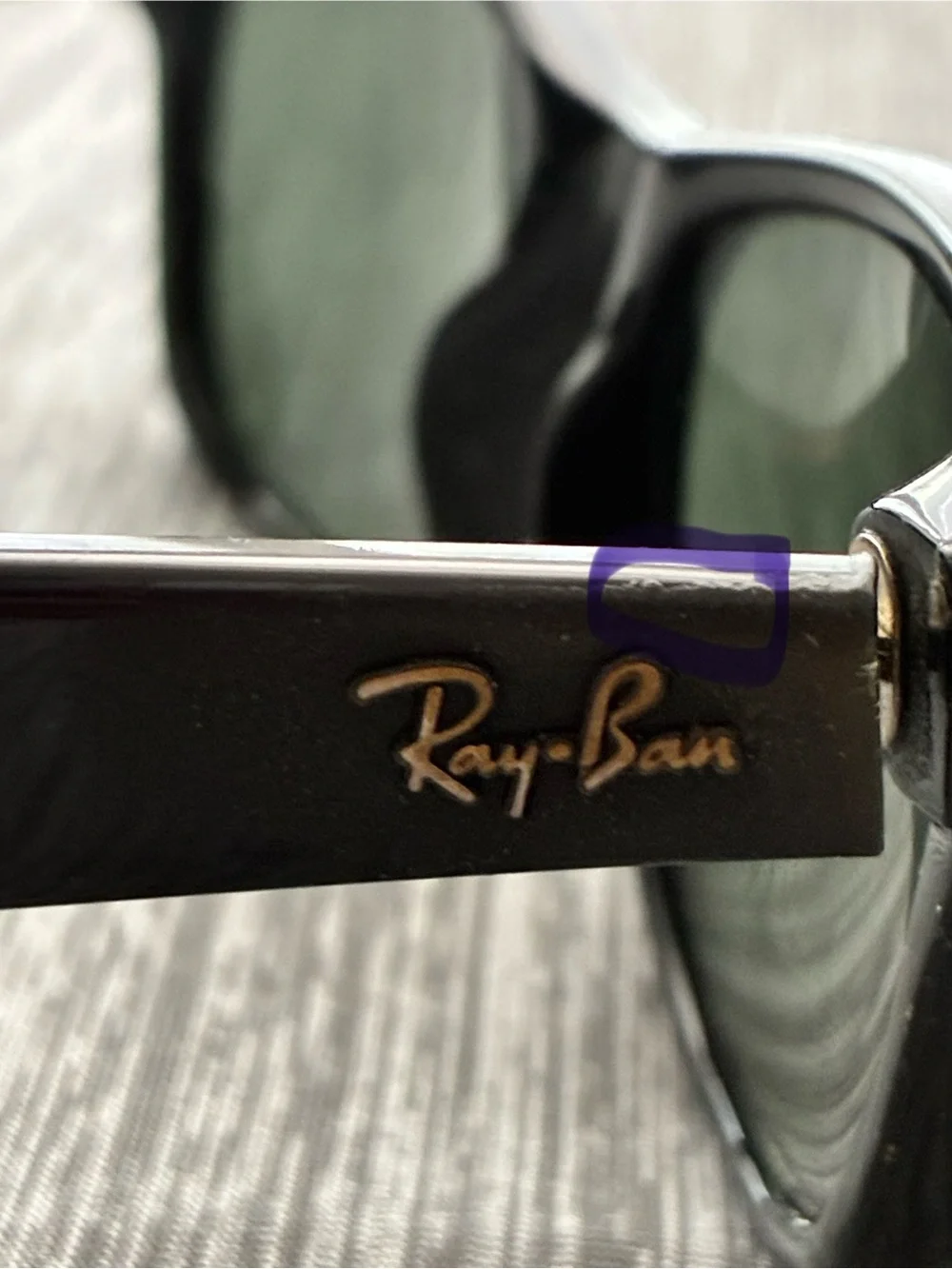 RAY BAN RB2132 901 52mm NEW WAYFARER Black; Green Classic G15